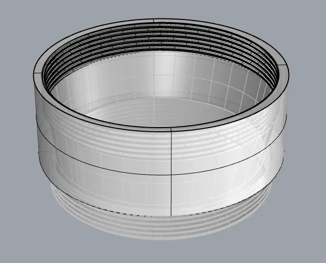 Threaded-part details from the 3D model