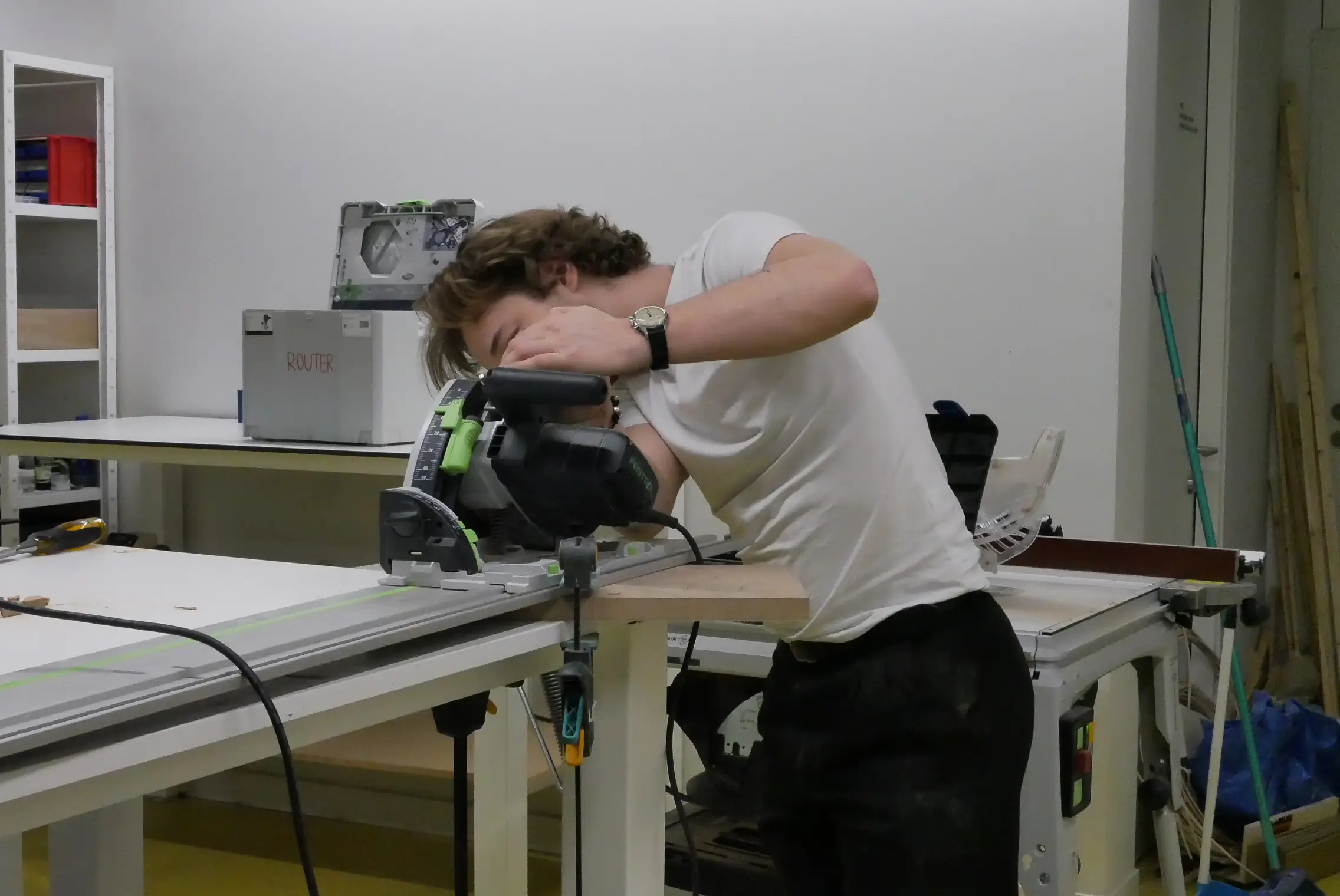 Materials and CNC tests from the early weeks